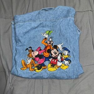 GUC | Unisex | Disney Light Blue Denim Shirt with Character Print